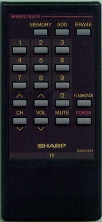 SHARP RRMCG0632CESA G0632CESA Genuine  OEM original Remote