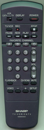SHARP RRMCG0802CESA Genuine  OEM original Remote