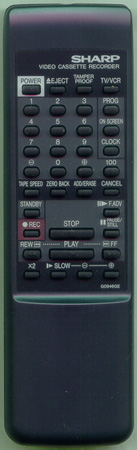 SHARP RRMCG0946GESA G0946GE Genuine  OEM original Remote