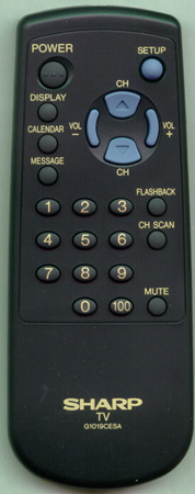 SHARP RRMCG1019CESA G1019CESA Genuine  OEM original Remote