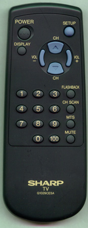 SHARP RRMCG1029CESA G1029CESA Genuine OEM original Remote