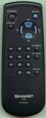 SHARP RRMCG1124CESA G1124CESA Genuine OEM original Remote