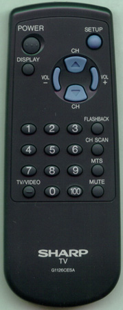 SHARP RRMCG1126CESA G1126CESA Genuine  OEM original Remote