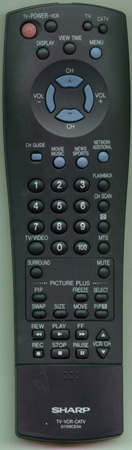 SHARP RRMCG1158CESA G1158CESA Genuine OEM original Remote