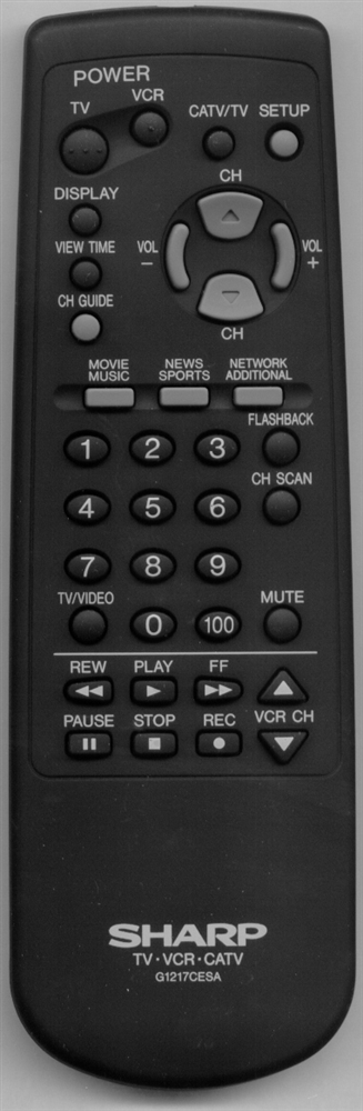 SHARP RRMCG1125CESA G1125CESA Genuine OEM original Remote