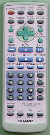 SHARP RRMCG1223GESA RRMCG1223GESA Genuine OEM original Remote