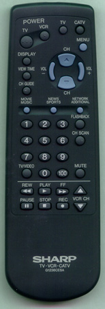 SHARP RRMCG1236CESA G1236CESA Genuine OEM original Remote