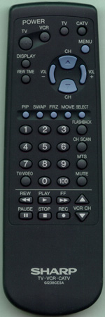 SHARP RRMCG1238CESA G1238CESA Genuine OEM original Remote