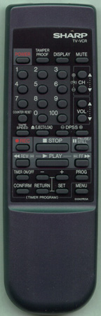 SHARP RRMCG1242PESA G1242PESA Genuine  OEM original Remote
