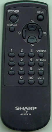 SHARP RRMCG1256CESA G1256CESA Genuine  OEM original Remote