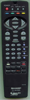 SHARP RRMCG1457CESA G1457CE Genuine  OEM original Remote