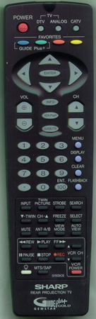 SHARP RRMCG1509CESA G1509CE Genuine OEM original Remote