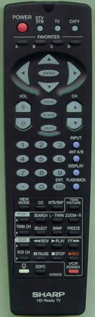 SHARP RRMCG1550CESA Genuine  OEM original Remote