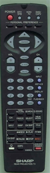 SHARP RRMCG1608CESA G1608CE Refurbished Genuine OEM Original Remote