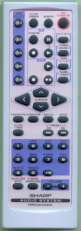 SHARP RRMCGA042AWSA Genuine OEM original Remote