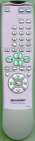 SHARP RRMCGA108WJSA GA108SA Genuine  OEM original Remote