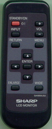 SHARP RRMCGA186WJSA GA186WJSA Genuine OEM original Remote