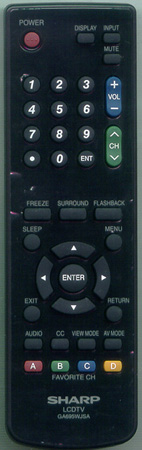 SHARP RRMCGA695WJSA GA695WJSA Genuine  OEM original Remote