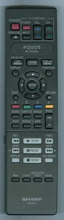 SHARP RRMCGA846WJPA GA846PA Genuine OEM original Remote