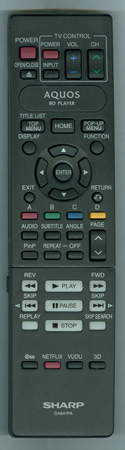 SHARP RRMCGA941WJPA GA941PA Genuine OEM original Remote