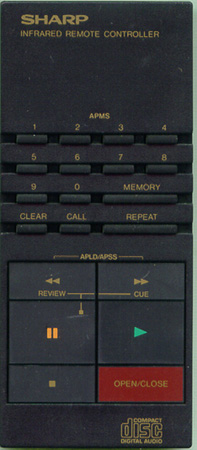 SHARP RRMCK0057AFZZ RRMCK0057AFZZ Genuine OEM original Remote