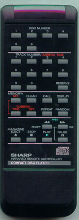 SHARP RRMCK0078AFZZ RRMCK0078AFZZ Genuine  OEM original Remote