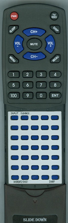 SHARP 9HSREMT21SH001 GA336SA replacement Redi Remote