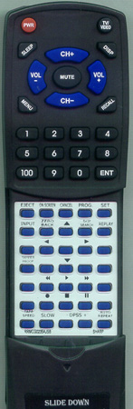 SHARP RRMCG0235AJSB RRMCG0235AJSB replacement Redi Remote