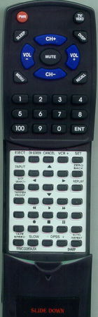 SHARP RRMCG0263AJSA RRMCG0263AJSA replacement Redi Remote