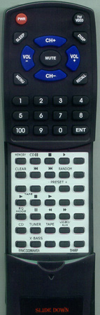 SHARP RRMCG0266AWSA RRMCG0266AWSA replacement Redi Remote