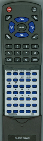 SHARP RRMCG0334GESA G0334GE replacement Redi Remote