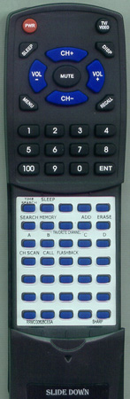 SHARP RRMCG0628CESA G0628CESA replacement Redi Remote