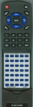 SHARP RRMCG1020CESA G1020CESA replacement Redi Remote