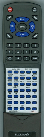 SHARP RRMCG1032PESA G1032PESA replacement Redi Remote