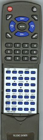 SHARP RRMCG1657CESA RRMCG1657CESA replacement Redi Remote