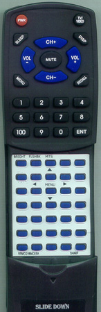 SHARP RRMCG1664CESA G1664CESA replacement Redi Remote