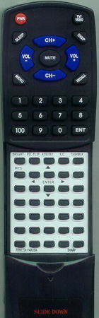 SHARP RRMCGA174WJSA GA174WJSA replacement Redi Remote
