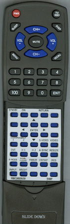 SHARP RRMCGA500WJSA RRMCGA500WJSA replacement Redi Remote