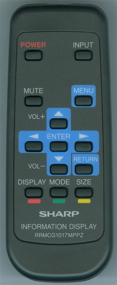 SHARP 0NYGR7BD1NESP RRMCG1017MPPZ Genuine OEM original Remote