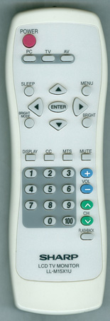 SHARP LL-M15X1U Genuine  OEM original Remote