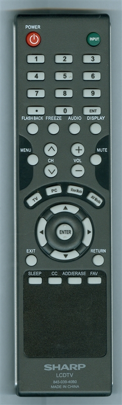 SHARP NQP0000000028 84503940B0 Refurbished Genuine Original Remote