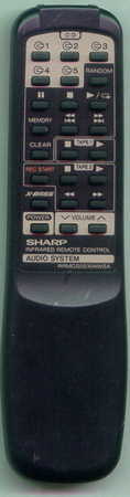 SHARP RRMCG0030AWSA Genuine OEM original Remote