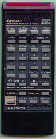 SHARP RRMCG0178AFSA Genuine OEM original Remote