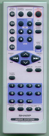 SHARP RRMCGA081AWSA Genuine OEM original Remote