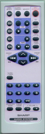 SHARP RRMCGA087AWSA Genuine OEM original Remote