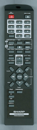 SHARP RRMCGA204AWSA Genuine OEM original Remote