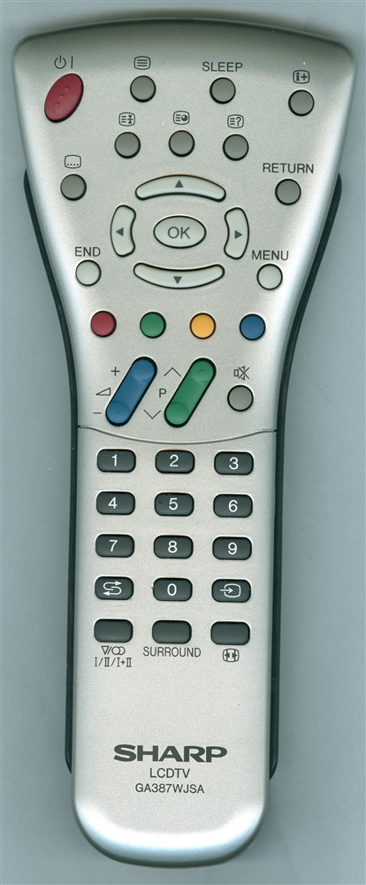 SHARP RRMCGA387WJSA GA387WJSA Genuine OEM Original Remote