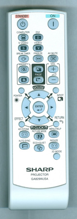 SHARP RRMCGA829WJSA GA829WJSA Genuine OEM original Remote