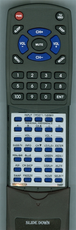 SHARP RRMCG1418CESA G1418SA replacement Redi Remote