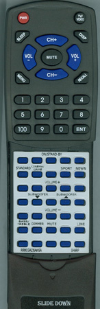 SHARP RRMCGA235AWSA replacement Redi Remote